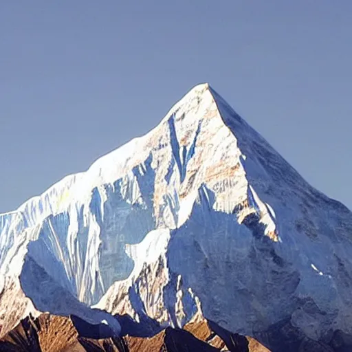 Prompt: cross section of mount everest, detailed.