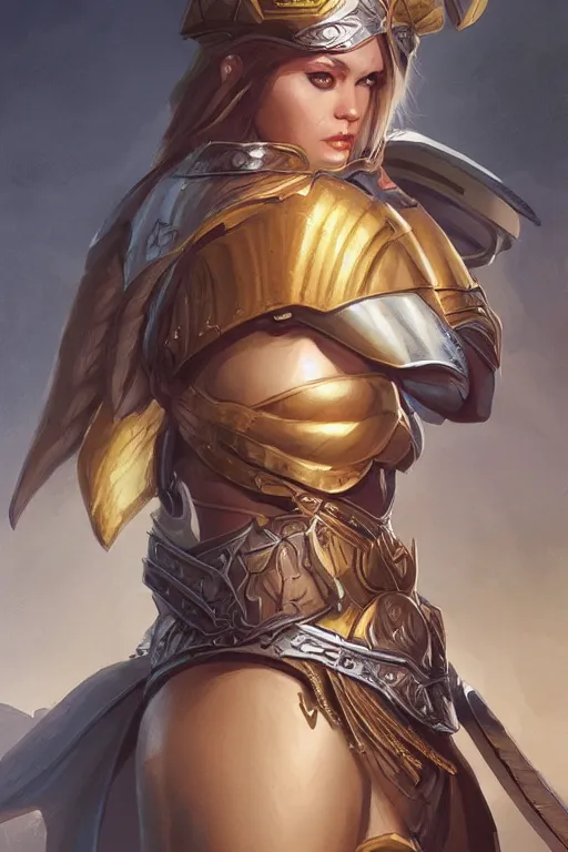 Image similar to amazon valkyrie athena, d & d, fantasy, portrait, highly detailed, headshot, digital painting, trending on artstation, concept art, sharp focus, illustration, art by artgerm and greg rutkowski and magali villeneuve