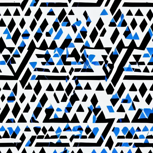 Image similar to triangles fading black to blue