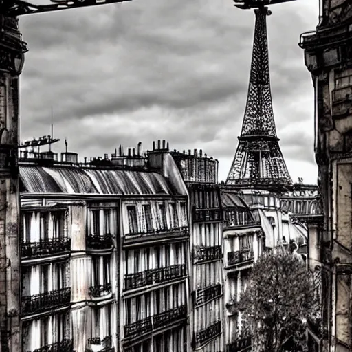 Image similar to steampunk paris