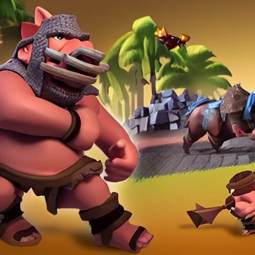 Image similar to hog rider from clash of clans