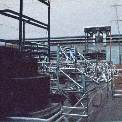 Prompt: film still 1 9 9 2 industrial