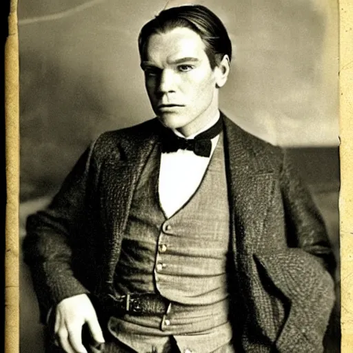 Image similar to basque ewan mcgregor dressed as a gentleman in early 2 0 th century style