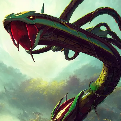 rayquaza, artstation, Stable Diffusion