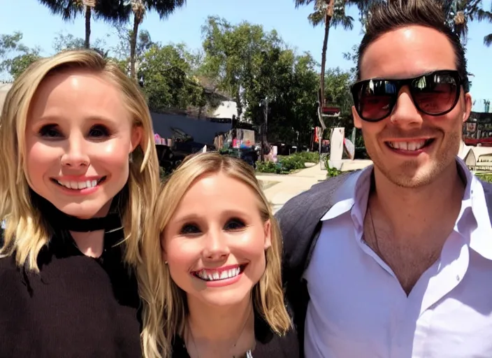 Prompt: ( first person point of view ) : a date with kristen bell