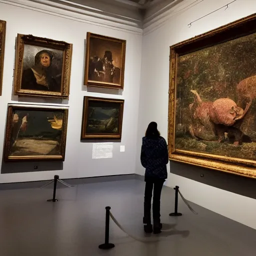 Image similar to A Visitor to a Museum