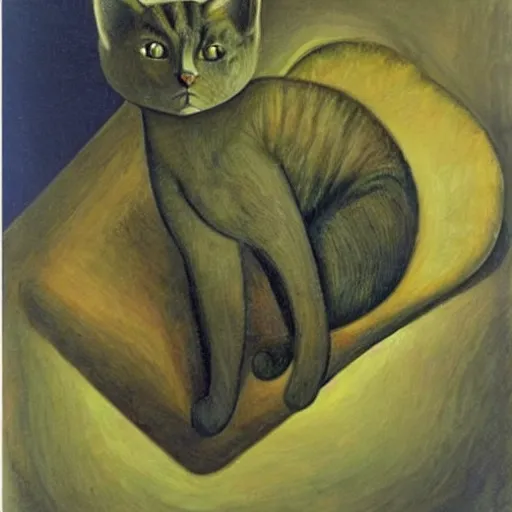 Image similar to cat by dorothea tanning