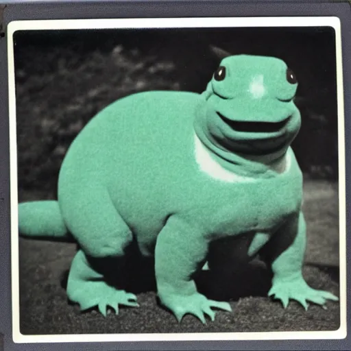 Image similar to 1 9 5 0 s polaroid picture of venusaur