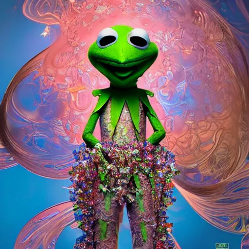 A Stunning Rendition Of Full Body Thin Skinny Kermit Stable Diffusion Openart