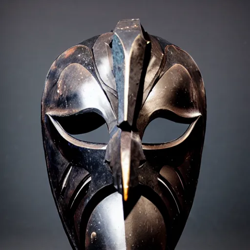 Image similar to mask of raven - god, studio photo