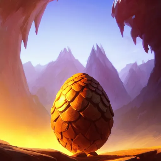 Image similar to epic fantasy dragon egg on a black background, behance hd by jesper ejsing, by rhads, makoto shinkai and lois van baarle, ilya kuvshinov, rossdraws global illumination radiating a glowing aura global illumination ray tracing hdr render in unreal engine 5