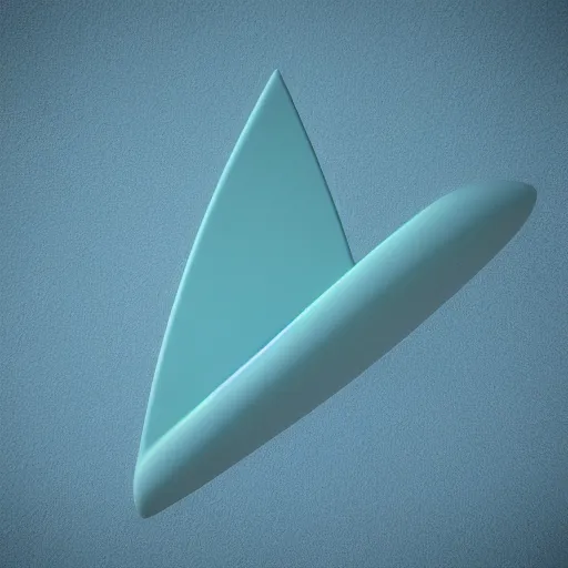 Image similar to Neptune planet the shape of triangle, 3d render