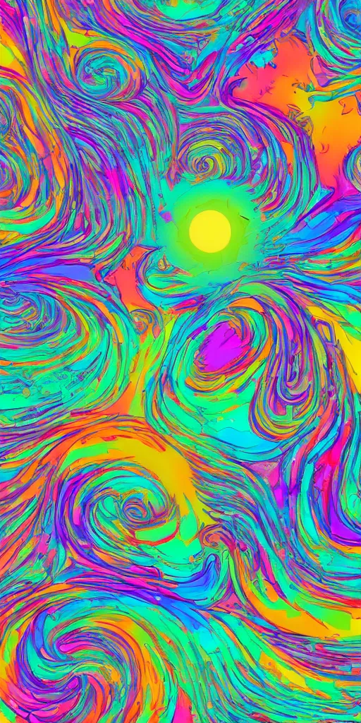 Image similar to abstract colorful visionary magical dreamscape realm wallpaper pattern, by gibert williams, trending on artstation