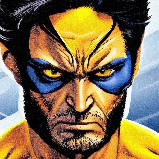 Image similar to x men wolverine doing late art