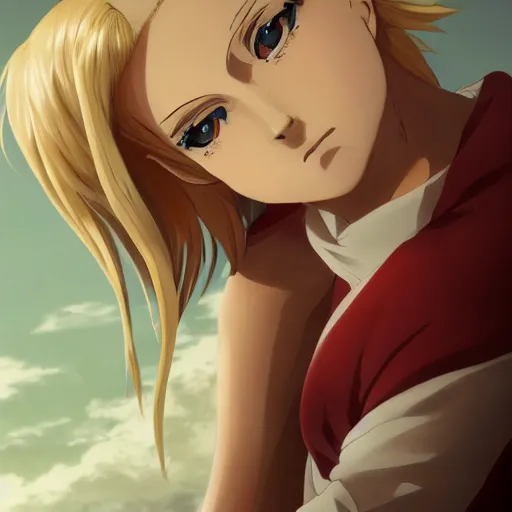 Prompt: Annie Leonhart portrait, beautiful, 4k, detailed, cute, anime, attack on titan, aesthetic
