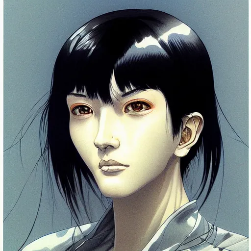 Prompt: citizen portrait soft light painted by and katsuhiro otomo and chad little, inspired by ghost in the shell, smooth face feature, intricate oil painting, high detail illustration, sharp high detail, manga and anime 1 9 9 9