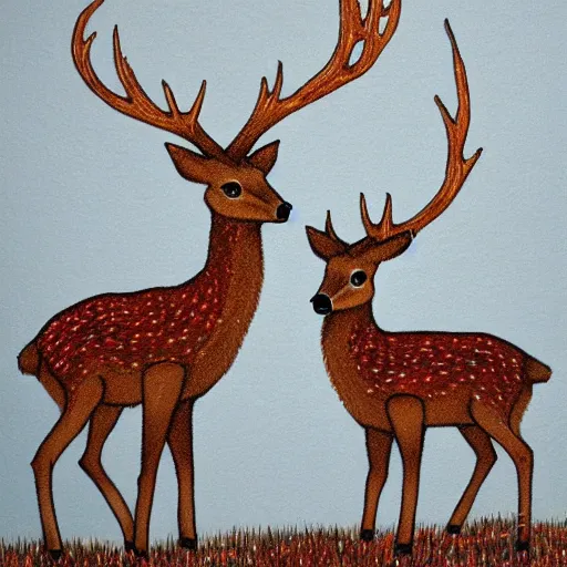 Prompt: deer consent art