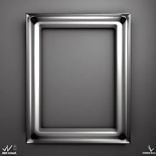 Image similar to surreal liquid metal picture frame, ultra rendered extreme realism and detail, 8 k, highly detailed, realistic, pbr, unreal engine 5, cinematic, cryengine, octane render