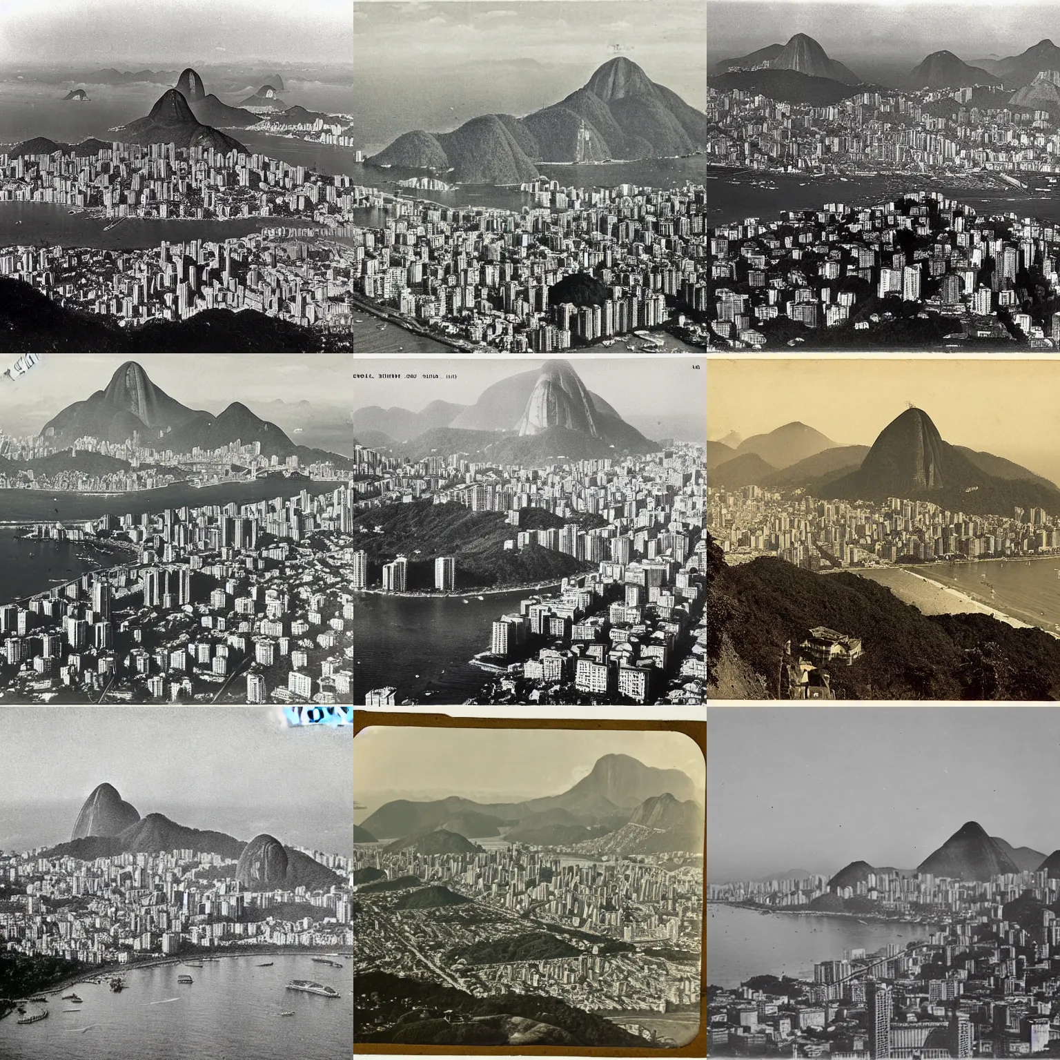 Image similar to 1900s photograph of rio de janeiro