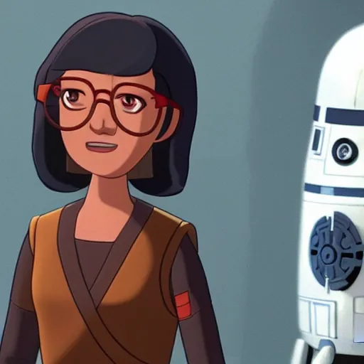 Prompt: A still of Tina Belcher in Star Wars: Rebels (2014)