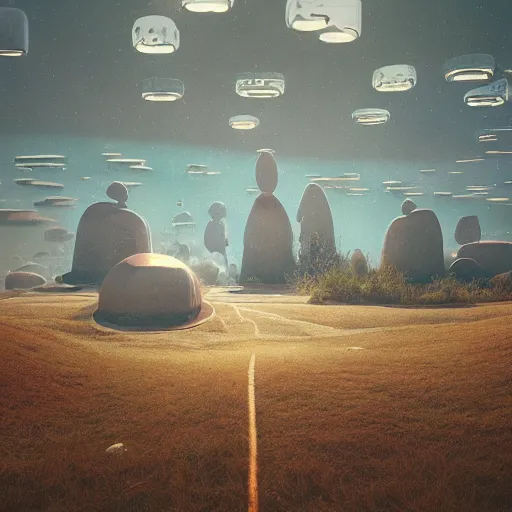 Image similar to landscape by mike winkelmann