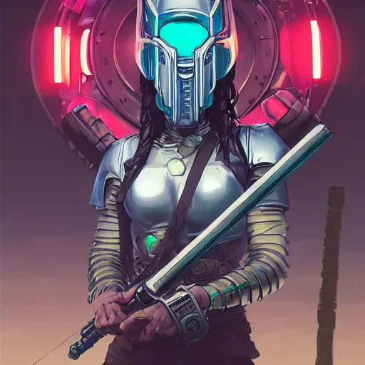 Image similar to cyberpunk viking helmet mask warrior goddess robot ninja fantasy, art gta 5 cover, official fanart behance hd artstation by jesper ejsing, by rhads, makoto shinkai and lois van baarle, ilya kuvshinov, ossdraws