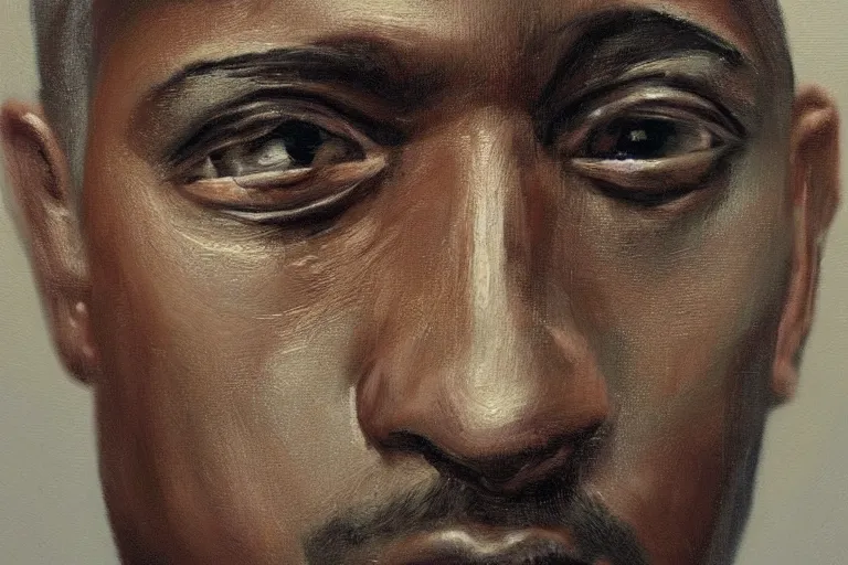 Image similar to frank the ai painter self portrait, detailed eyes, photorealistic