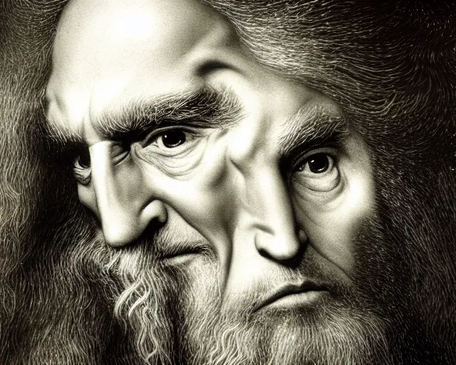 Image similar to 5 5 mm portrait photo of nostradamus with a giant nose. by luis royo. highly detailed 8 k. intricate. lifelike. soft light. nikon d 8 5 0. cinematic post - processing