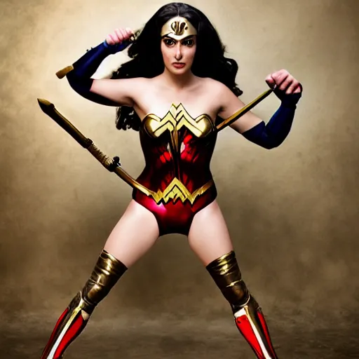 Prompt: wonderwoman by peter kemp