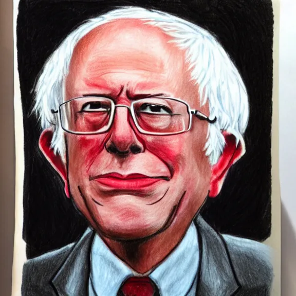 Image similar to bernie sanders child drawing