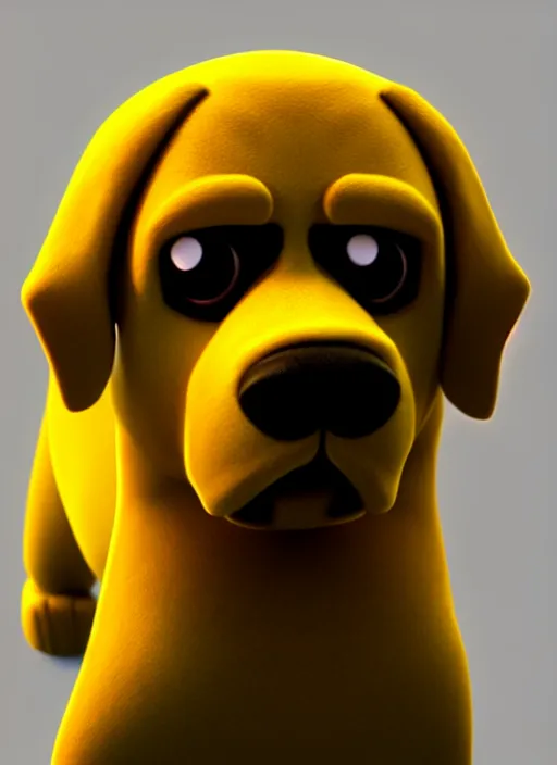 Prompt: adventure time jake the dog, realistic, photorealistic, cgi, 3 d render, highly detailed