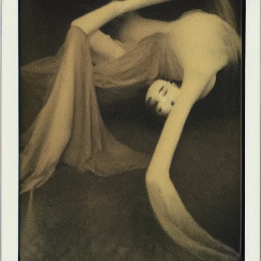 Prompt: polaroid picture by mucha