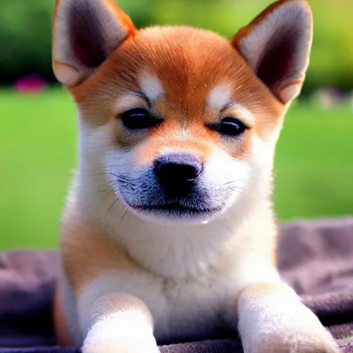 Image similar to Shiba inu puppy takes a bath