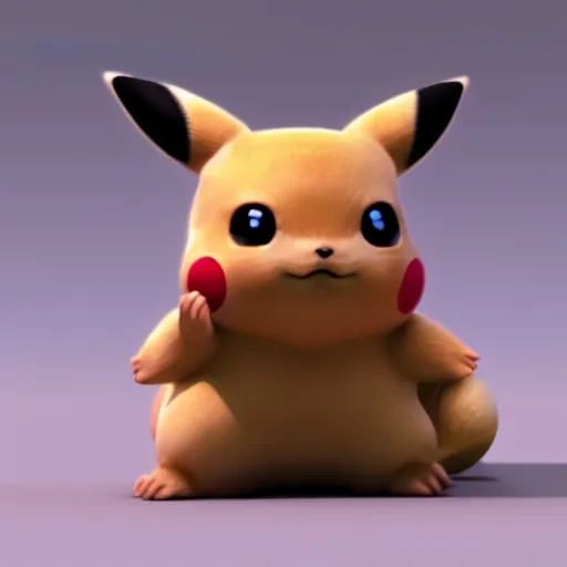 Prompt: extremely detailed high definition ultra focus super detailed hyper realistic Pikachu looking like a real animal real render 3d amazing beutiful lighting visceral hD 8k large