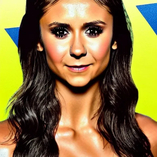 Prompt: nina dobrev amazing illustration marvelously excellent shadowing iridescent opalescent phosphorescent inventive mtv