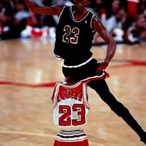 Prompt: Michael Jackson as Michael Jordan