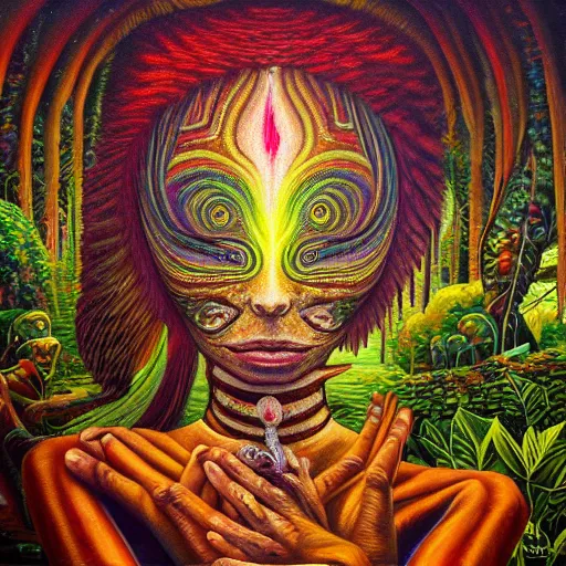 Prompt: ayahuasca journey in oil painting, trending on artstation, award winning, emotional, highly detailed dark surrealist art