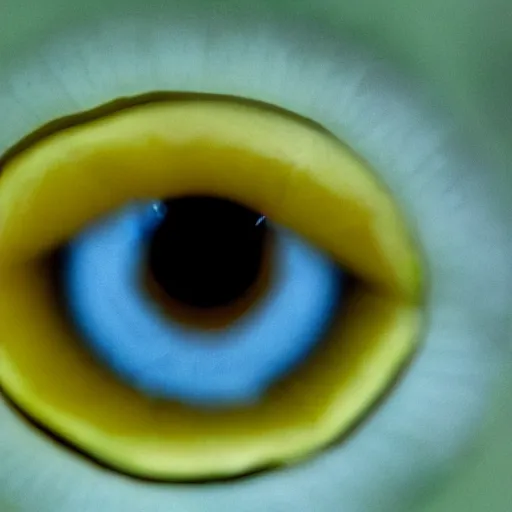 Prompt: iris of an eye that looks like lemon slices, photography