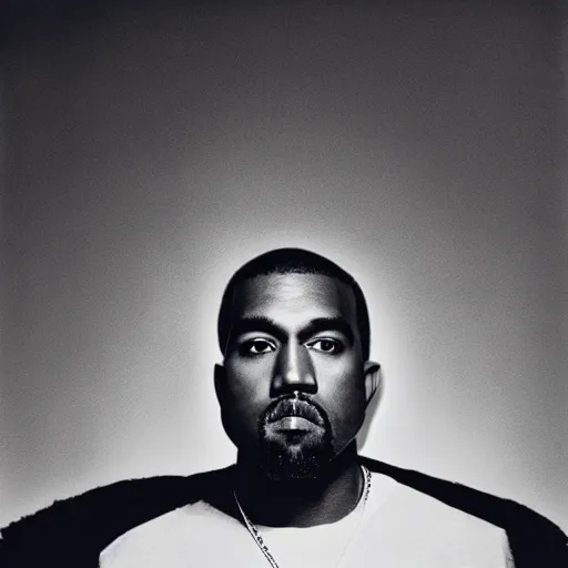 Prompt: Polaroid king Kanye west