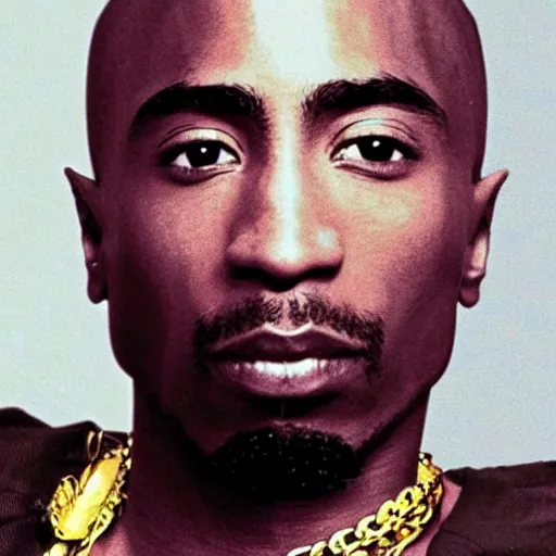 Image similar to Tupac Shakur, screenshot from a 2012s anime