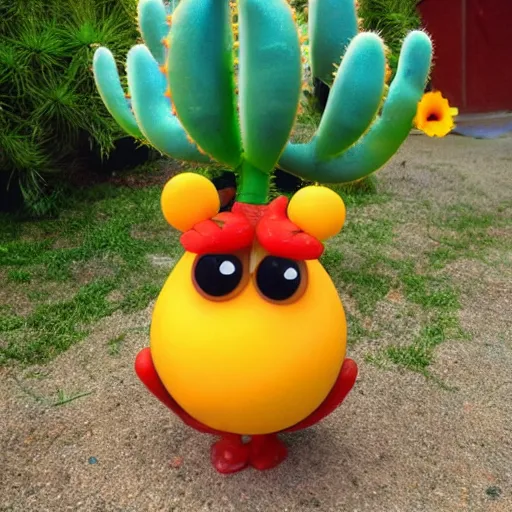 Prompt: : pixar cactus character