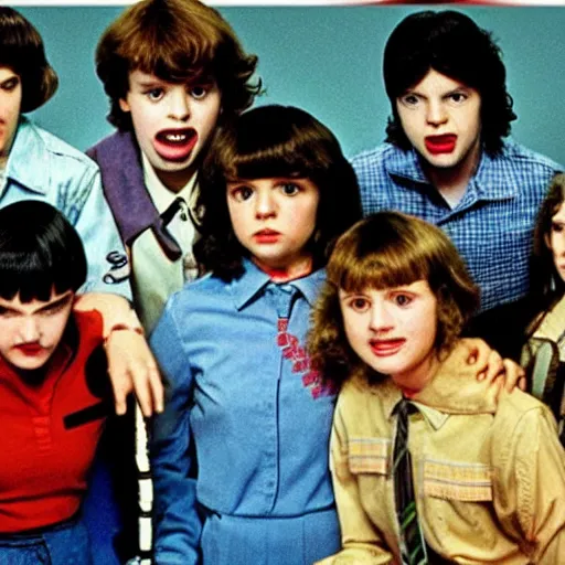 Prompt: stranger things tv show in the 1 9 8 0 s