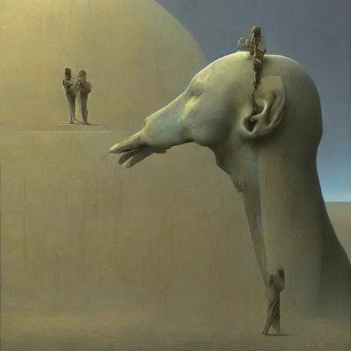 Image similar to finally, brothers and sisters, whatever is true, whatever is noble, whatever is right, whatever is pure, whatever is lovely, whatever is admirable - - if anything is excellent or praiseworthy - - think about such things, beksinski