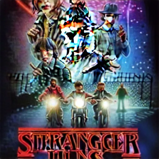 Image similar to stranger things but it's starring the cast of harry potter