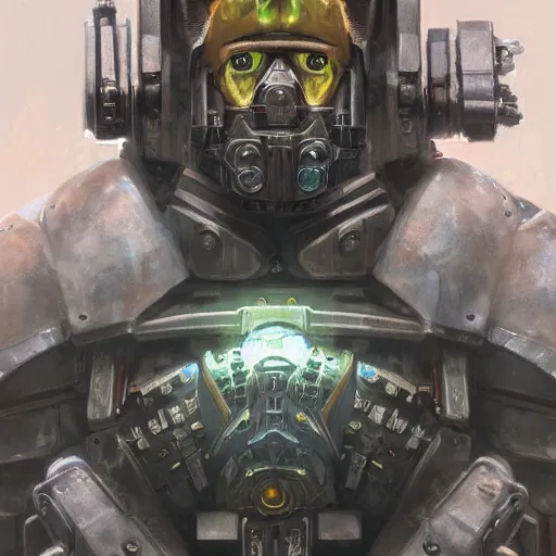 Image similar to warhammer 4 0 k emperor armor realistic cyborg anthropomorphic shiba inu scifi cyberpunk x - ray, portrait art by donato giancola and greg rutkowski, realistic face, x - ray fields glowing in tesla electricity visible magnetic field, digital art, trending on artstation, symmetry