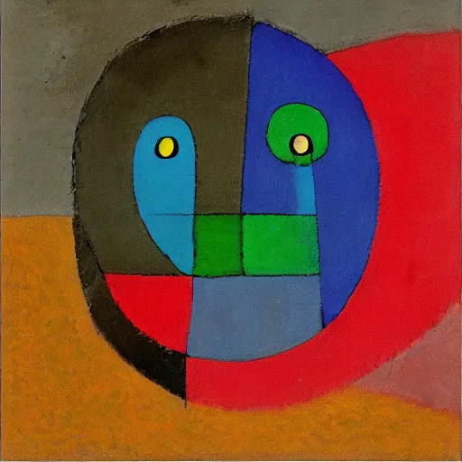 Image similar to the primitive bird by paul klee, oil painting trending on artstation