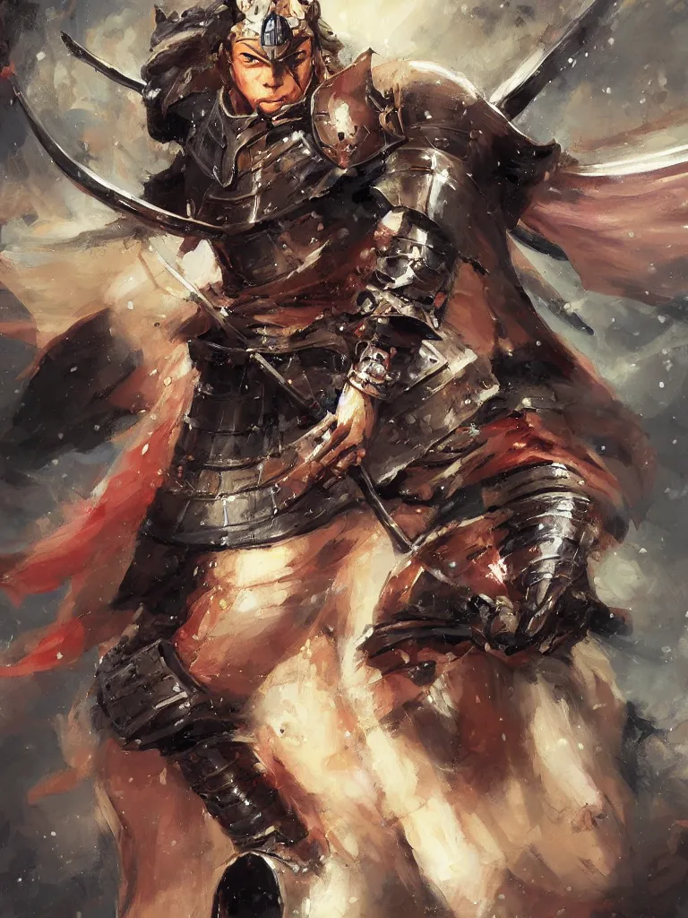 Image similar to close up of a samurai in full armor, by fiona staples, artgerm, by vladimir volegov and alexander averin and delphin enjolras and daniel f. gerhartz