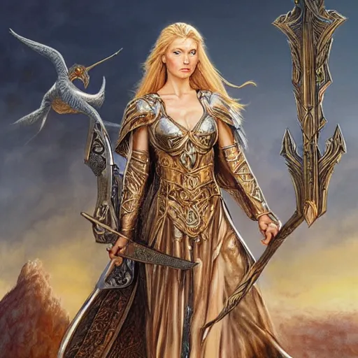 beautiful princess shieldmaiden Eowyn of Rohan by Mark, Stable Diffusion