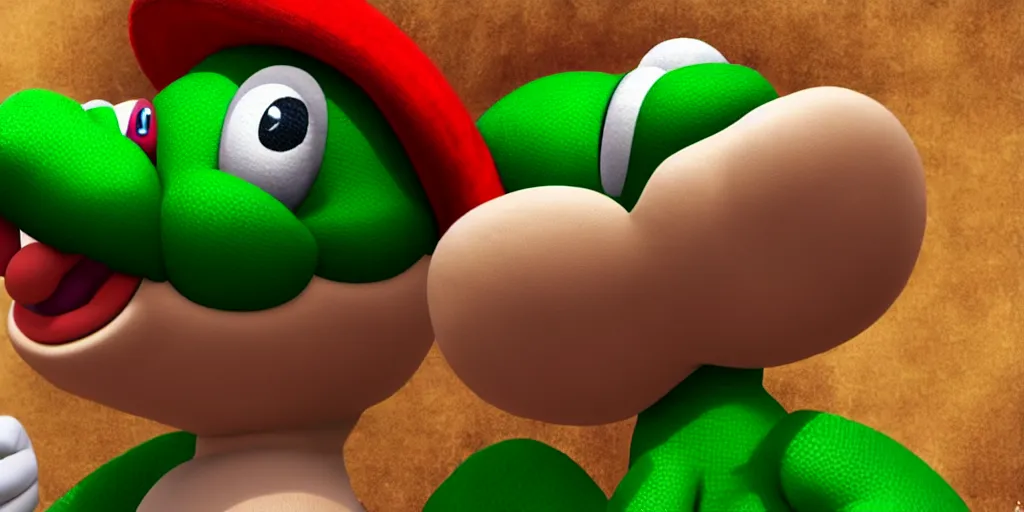 Image similar to a portrait of yoshi from super mario as tutankhamun, photorealistic, 8 k, highly detailed