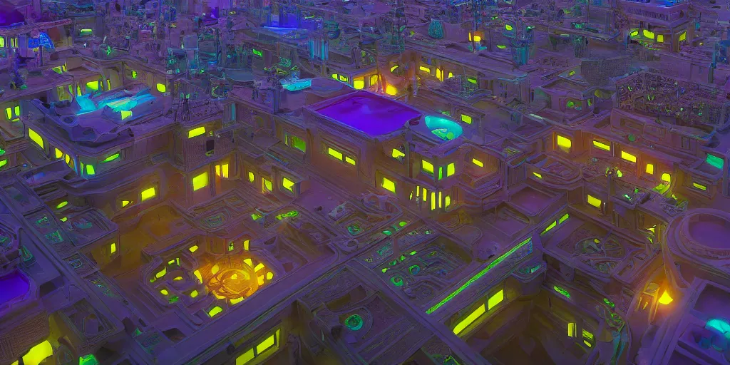 Prompt: Futuristic Marrakech Morocco, in the style of beeple and Mike Winkelmann, photo real, ultra realistic, intricate, epic lighting, Futuristic ,8k resolution, unreal engine 5, ultraviolet colors